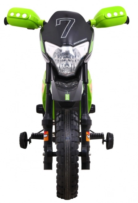 Dětské kolo Cross Battery vehicle Green + Assist wheels + LED sounds