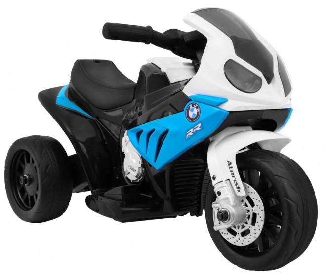BMW S1000 RR Mini motorka na baterie + 3 kola + zvuky + LED dioda – Modrá