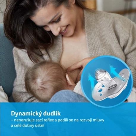 Silikonový dynamický dudlík LOVI Wild Soul 0-2m, sada 2 ks pro holčičky