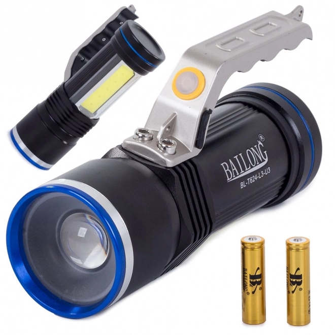 Vojenská LED svítilna s Cree XM-L3-U3 Zoom od Bailong