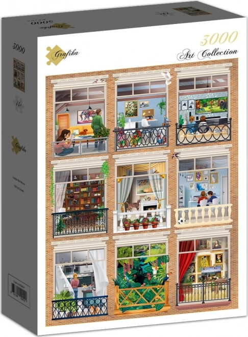 GRAFIKA Puzzle Interiér domu 3000 dílků