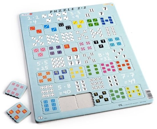 Larsen Naučné puzzle Násobení s kostkami
