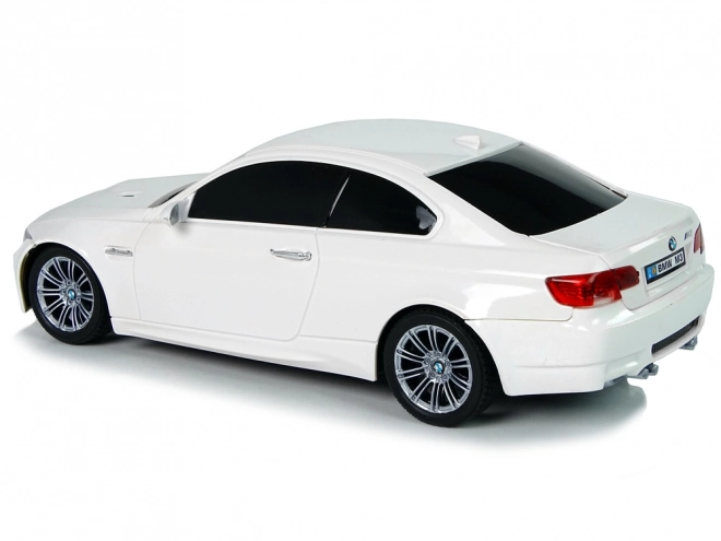 BMW M3 Dálkově ovládané auto bílé 2,4 G Volant na dálkové ovládání 1:18 Zvuková světla