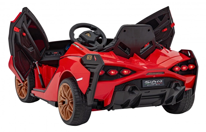 Lamborghini SIAN dětské auto na baterii s ovladačem – Červené