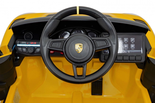 Dětský elektrický vůz Porsche 718 lakovaný – Žlutý