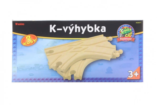 Výhybka pro Dřevěné Vláčkodráhy - 2 kusy