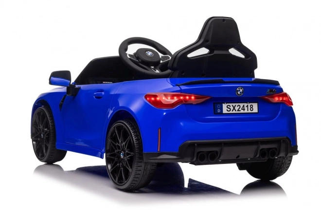 Autobaterie BMW M4 lakovaná modře