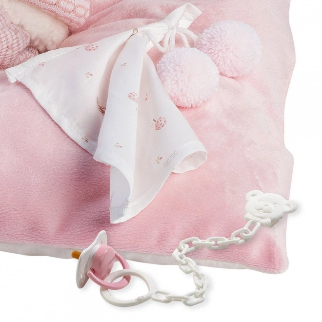 Llorens 73860 NEW BORN HOLČIČKA - realistická panenka miminko s celovinylovým tělem - 40 cm