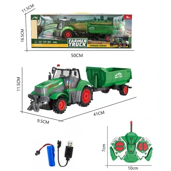 Zábavní RC traktor s přívěsem