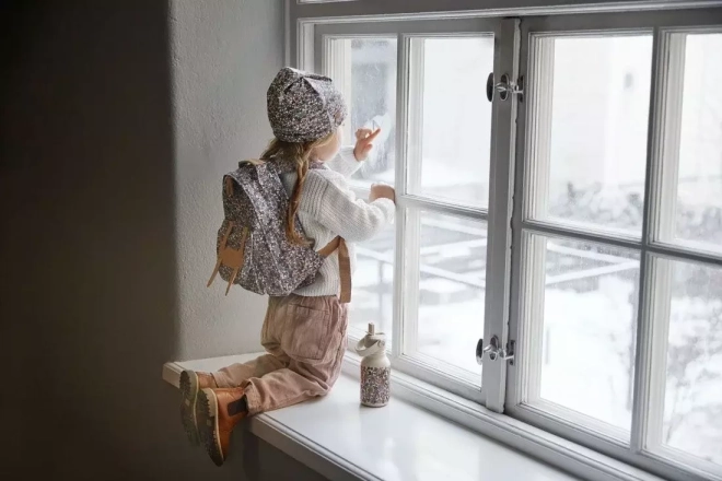 Elodie Details - Batoh na záda MINI - Nordic Woodland – Modrá zahrada