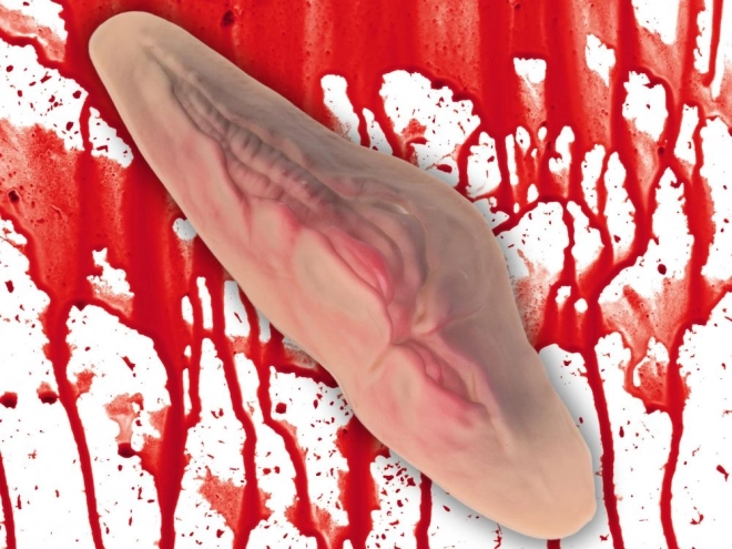 Falešná rána na krku s falešnou krví pro halloween