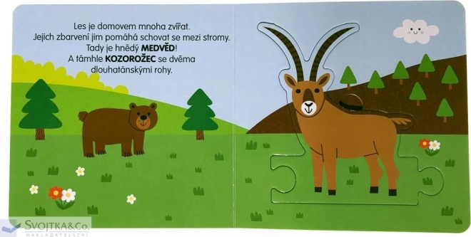 Svojtka & Co. Knížka s puzzle: Zvířátka v lese