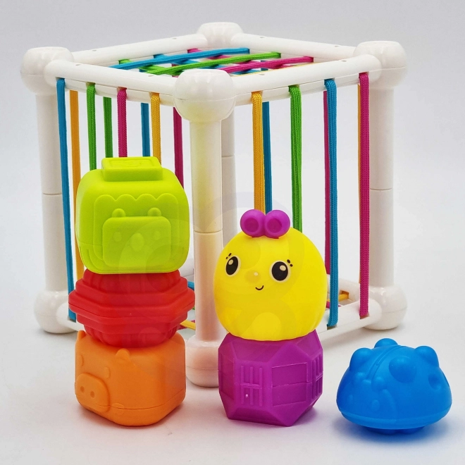 Elastická senzorická kostka WOOPIE pro děti se zvířátky