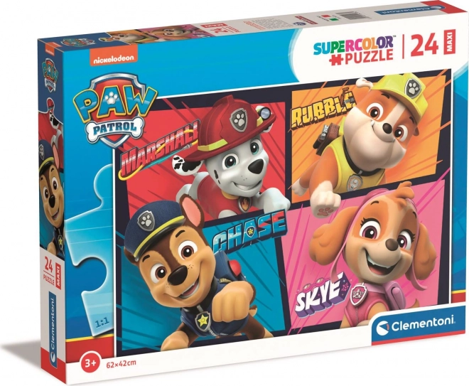 CLEMENTONI Puzzle Tlapková patrola MAXI 24 dílků