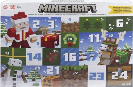 minecraft adventní kalendář 2024 s figurkami a doplňky
