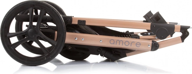 CHIPOLINO Kočárek kombinovaný Amore 2v1 – Obsidian, Gold