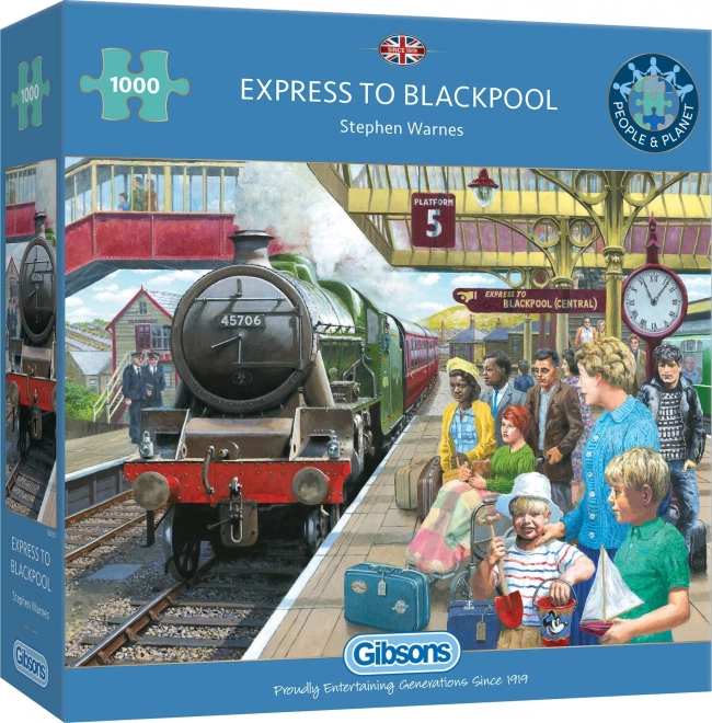 GIBSONS Puzzle Express do Blackpoolu 1000 dílků