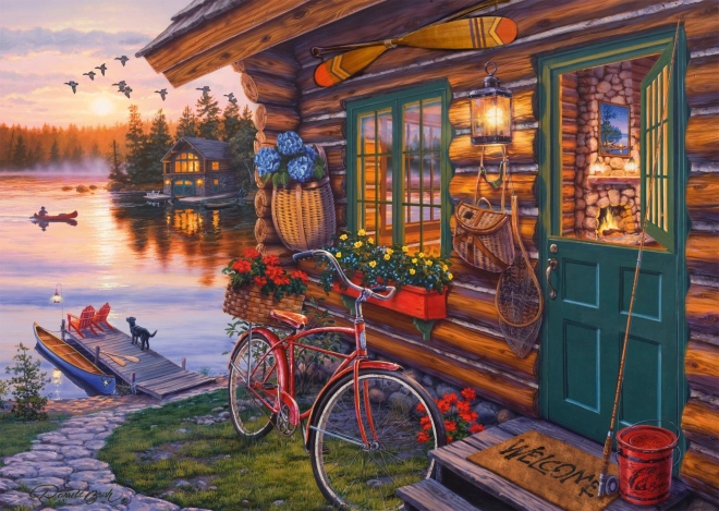 Puzzle Chata u jezera 1000 dílků od Schmidt