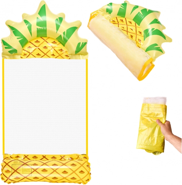 Nafukovací lehátko plážový vodní houpací síť ananas