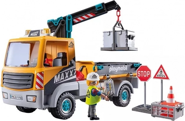 Playmobil Stavební nákladní vůz s jeřábem
