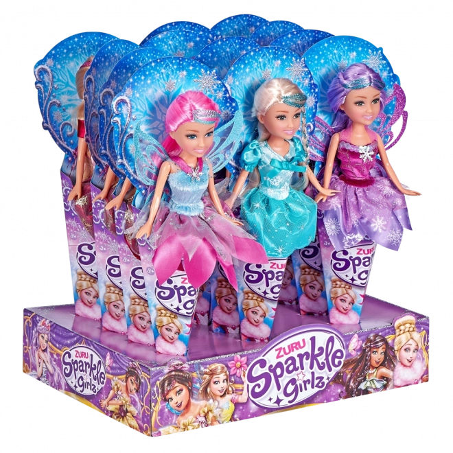 Princezna zimní Sparkle Girlz v kornoutku