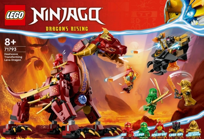 Lego NINJAGO Ohňový drak měnící se v ohnivou vlnu