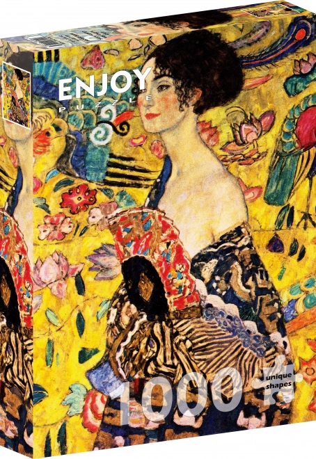 ENJOY puzzle Dáma s vějířem od Gustava Klimta 1000 dílků