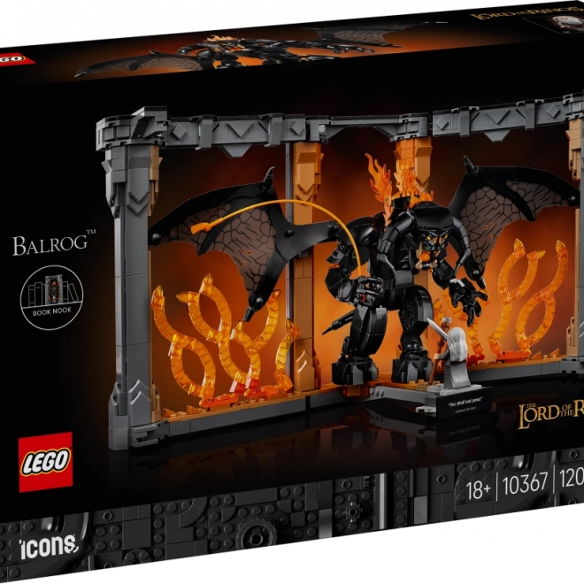 LEGO Icons Knižní zarážka: Pán prstenů – Balrog