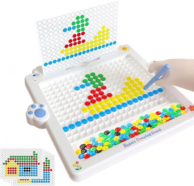 Magnetická tabule pro děti Montessori MagPad Králík