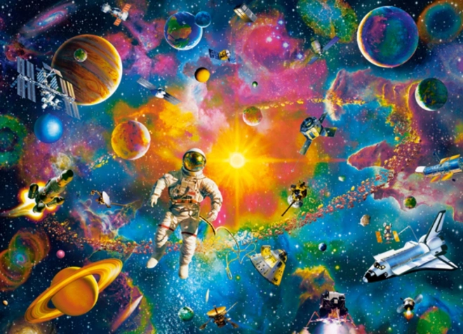 Puzzle 200 dílků Man in Space vesmír