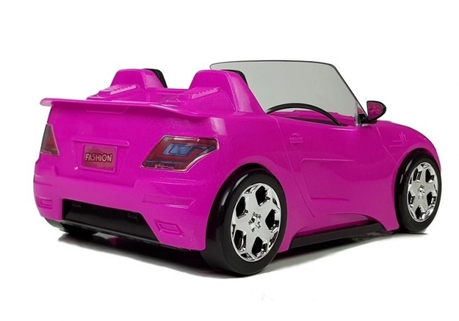 Růžové autíčko pro panenky Cabrio 34 cm