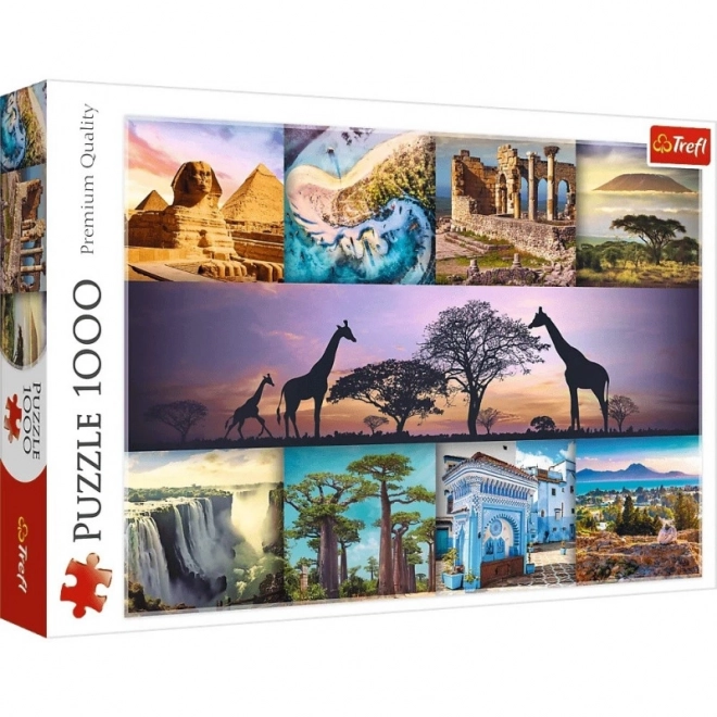 Trefl Puzzle 1000 dílků - Kolaž Afrika