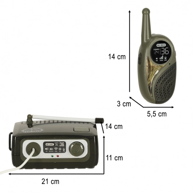 Dětská sada Walkie Talkie s centrální jednotkou Explorer