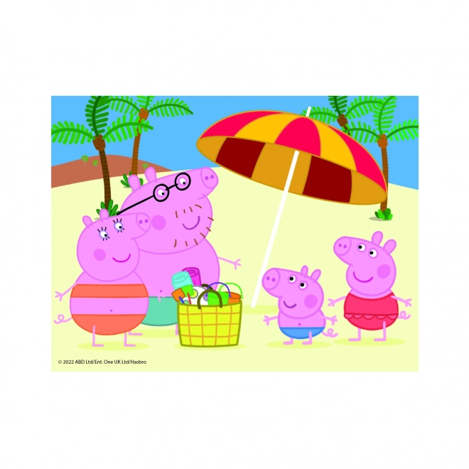 PEPPA PIG 12 Dřevěné licenční kostky
