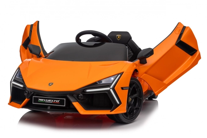 Dětské elektrické auto Lamborghini Revuelto oranžové