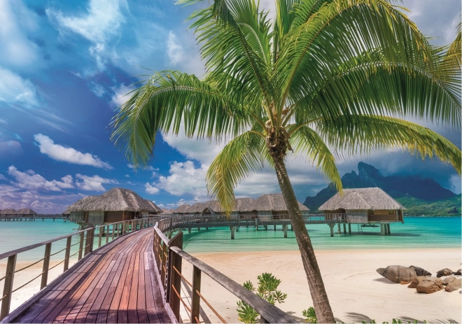 Trefl puzzle Wanderlust: Rajská pláž na Bora-Bora 1000 dílků