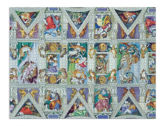 GALISON Puzzle Meowsterpiece: Strop Sixtínské kaple 2000 dílků