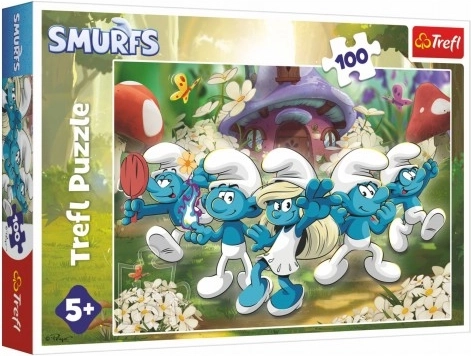 Puzzle Seznamte se se šmouly 100 dílků