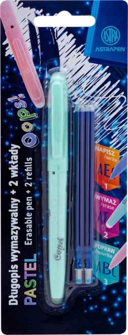 ASTRA OOPS! Gumovací pero 0,6 mm + 2 náplně (mix, pastelové)