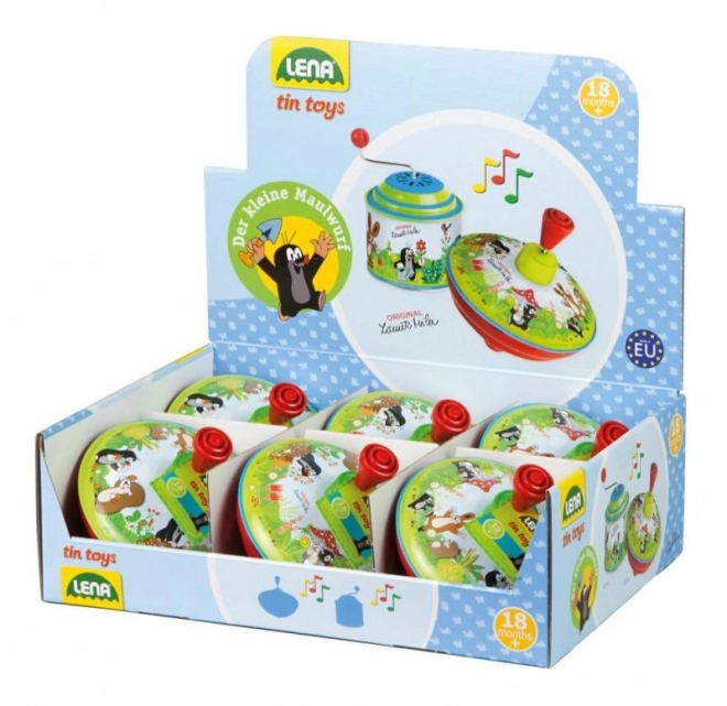 Káča točící Krtek kov/plast 13cm