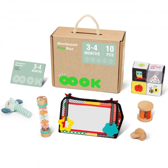 XXL montessori vzdělávací box pro miminka 6v1