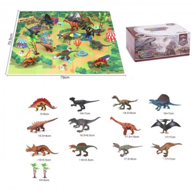 Zestaw dinosaurů XL s podložkou