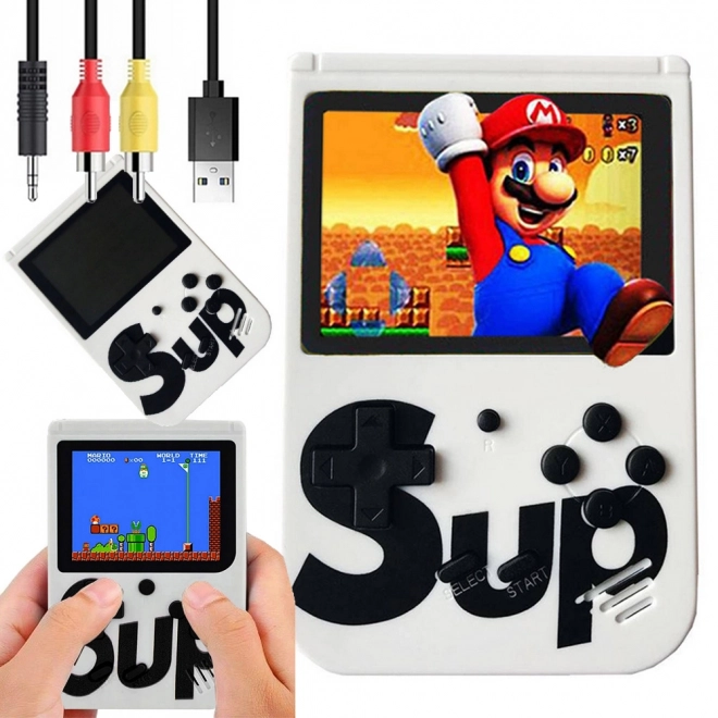 Mini přenosná retro konzole s 400 hrami