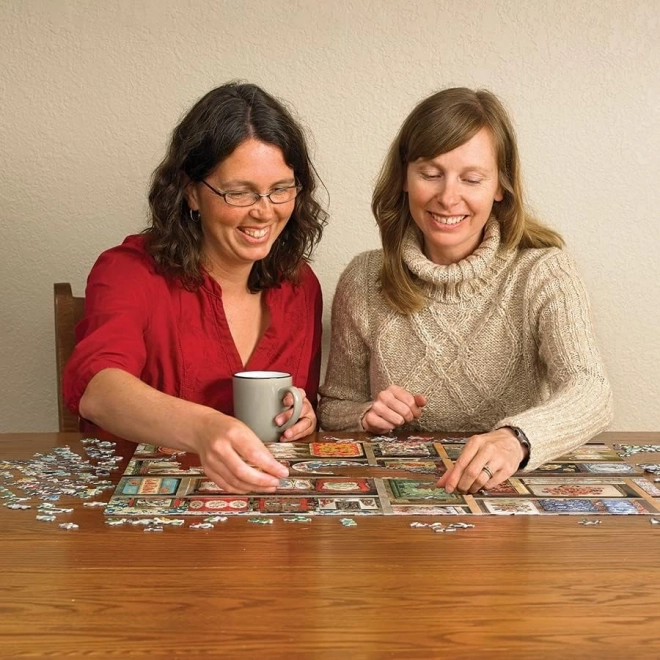 COBBLE HILL Puzzle Vintage čajové plechovky 1000 dílků
