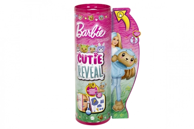 Panenka Barbie Cutie Reveal Teddy Bear Doll - Delfín