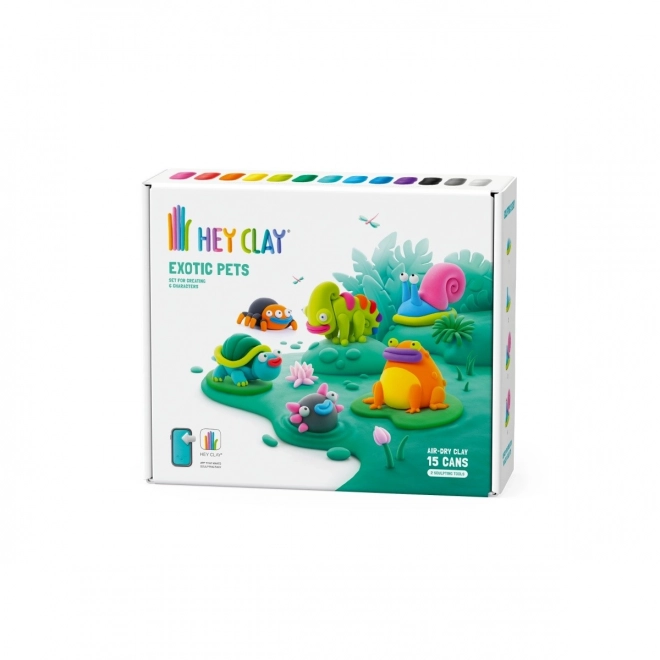 Hey Clay Exotic Animals 15 plechovek