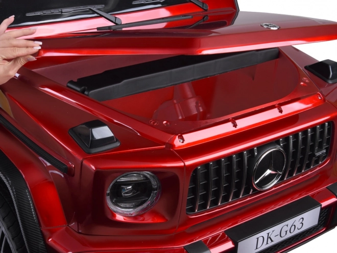 Autobaterie Mercedes třídy G 63 AMG 4x4 Panelové rádio 2 místné PA0309 – Lakovaná červená