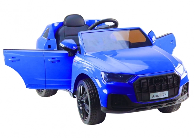 Auto na baterie Audi Q7 modré lakované