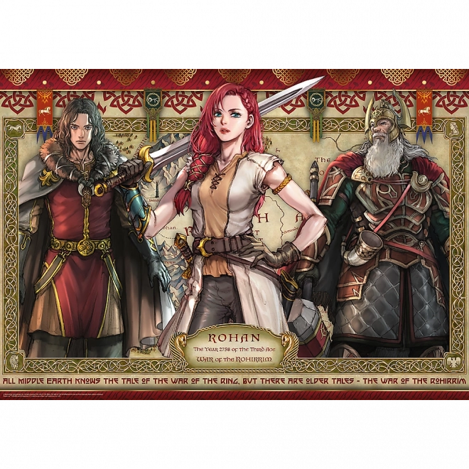 Puzzle Władce Prstenů: Bitva o Rohirrim 1000 dílků