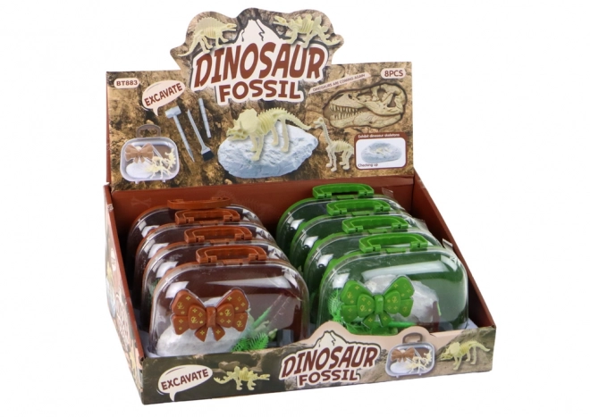 Dětská archeologická sada Dinosauři v kufříku